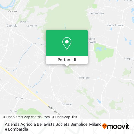 Mappa Azienda Agricola Bellavista Società Semplice