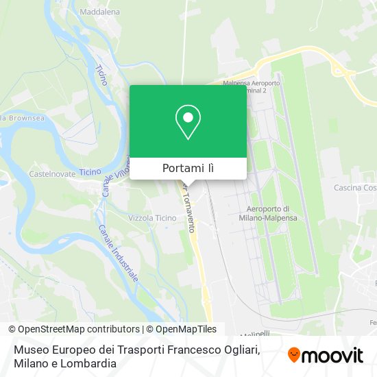 Mappa Museo Europeo dei Trasporti Francesco Ogliari