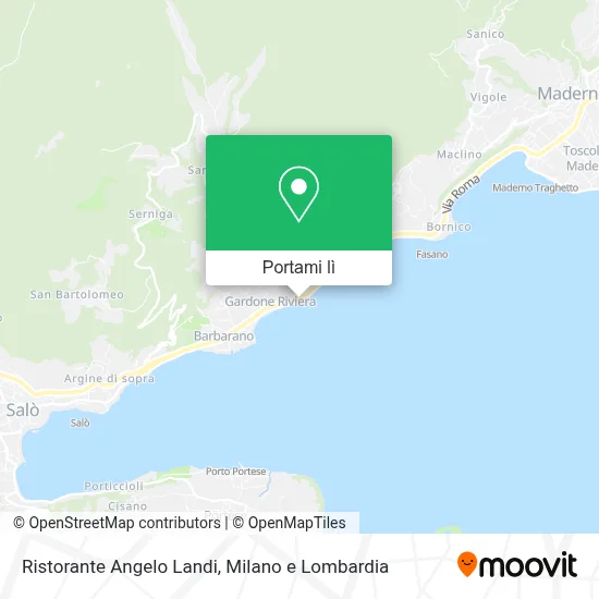 Mappa Ristorante Angelo Landi