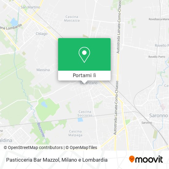 Mappa Pasticceria Bar Mazzol