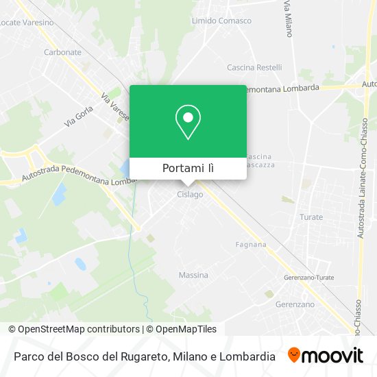 Mappa Parco del Bosco del Rugareto