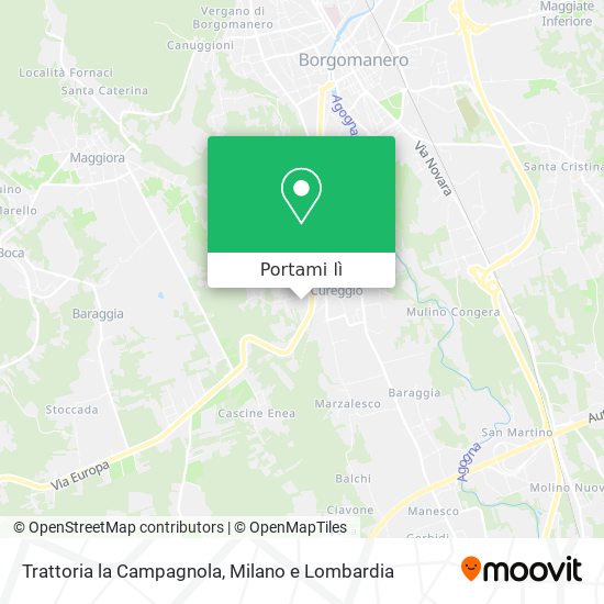 Mappa Trattoria la Campagnola