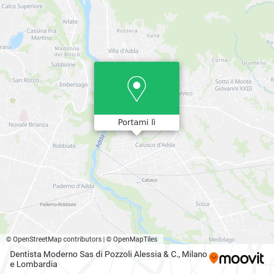 Mappa Dentista Moderno Sas di Pozzoli Alessia & C.