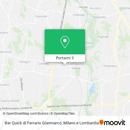 Mappa Bar Quick di Ferrario Gianmarco