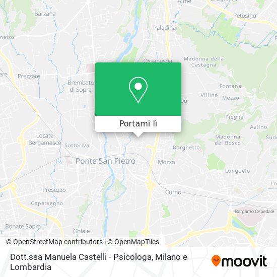 Mappa Dott.ssa Manuela Castelli - Psicologa
