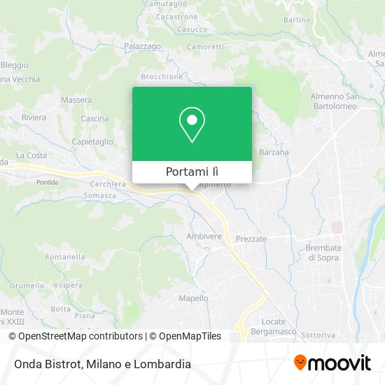 Mappa Onda Bistrot