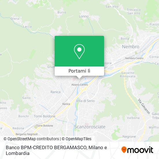 Mappa Banco BPM-CREDITO BERGAMASCO