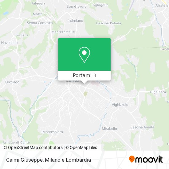 Mappa Caimi Giuseppe