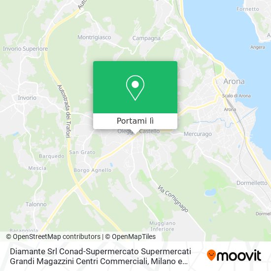 Mappa Diamante Srl Conad-Supermercato Supermercati Grandi Magazzini Centri Commerciali