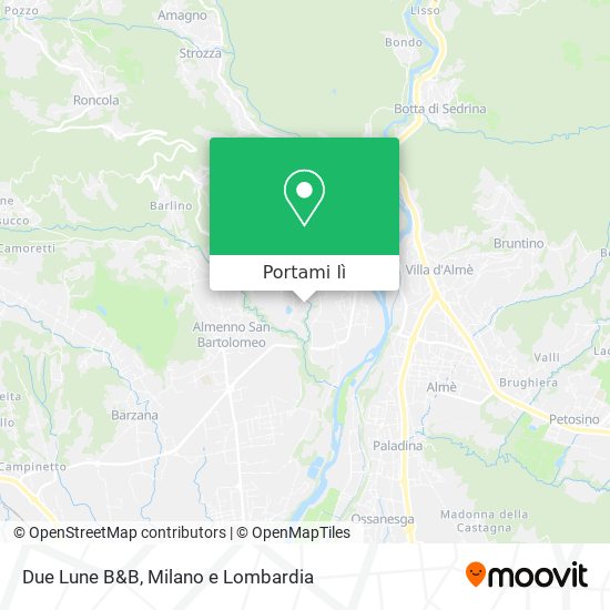 Mappa Due Lune B&B