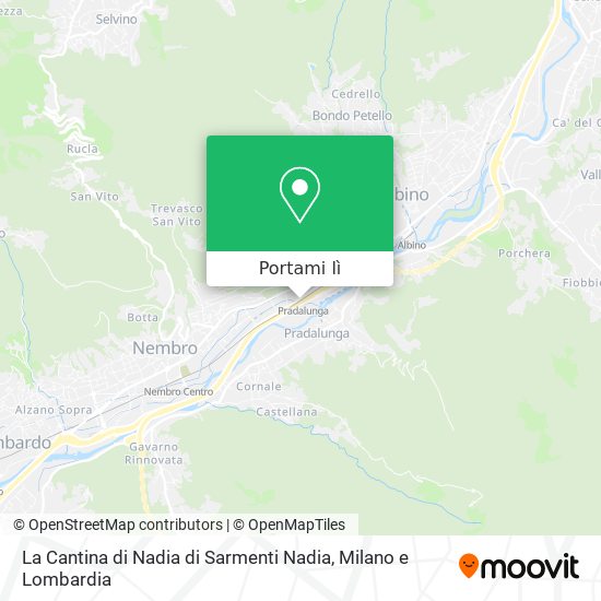 Mappa La Cantina di Nadia di Sarmenti Nadia