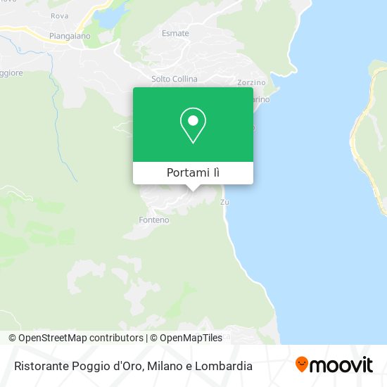 Mappa Ristorante Poggio d'Oro