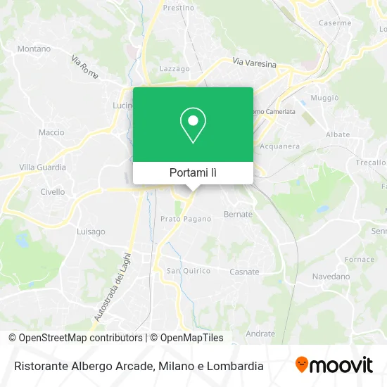 Mappa Ristorante Albergo Arcade