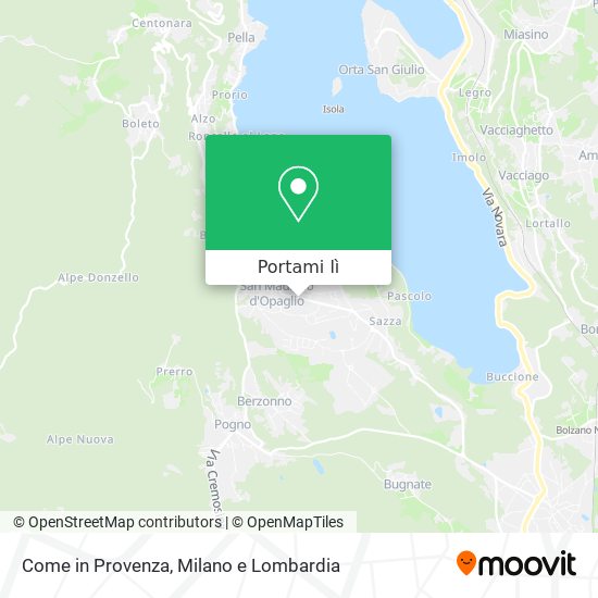 Mappa Come in Provenza