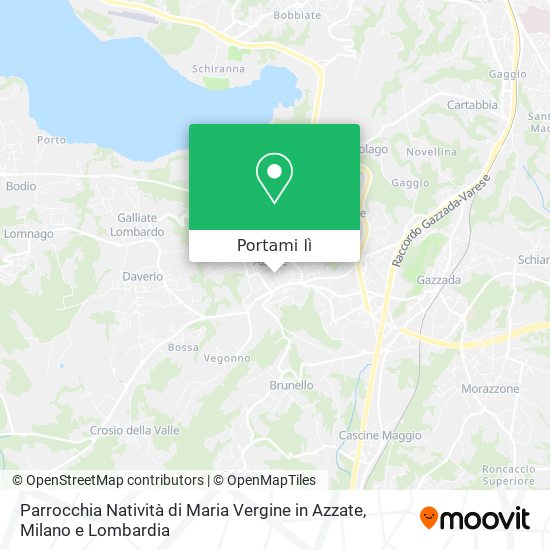 Mappa Parrocchia Natività di Maria Vergine in Azzate