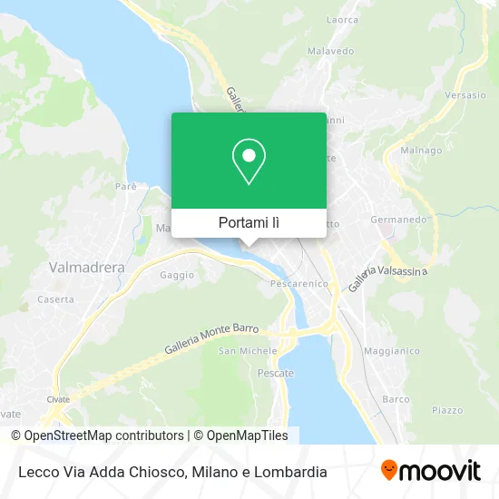 Mappa Lecco Via Adda Chiosco