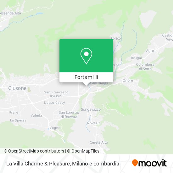 Mappa La Villa Charme & Pleasure