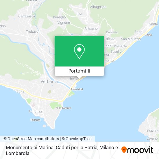 Mappa Monumento ai Marinai Caduti per la Patria