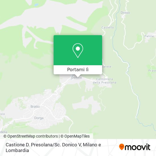 Mappa Castione D. Presolana / Sc. Donico V