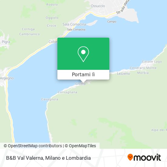 Mappa B&B Val Valerna