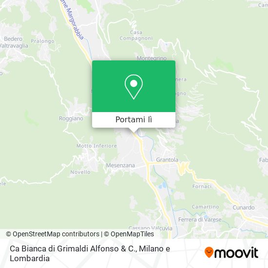 Mappa Ca Bianca di Grimaldi Alfonso & C.