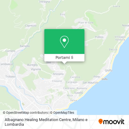 Mappa Albagnano Healing Meditation Centre