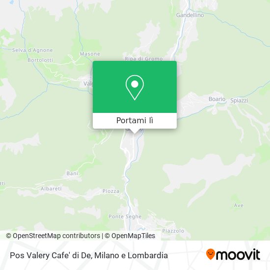 Mappa Pos Valery Cafe' di De