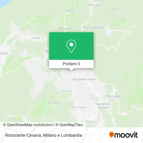 Mappa Ristorante Cavaria