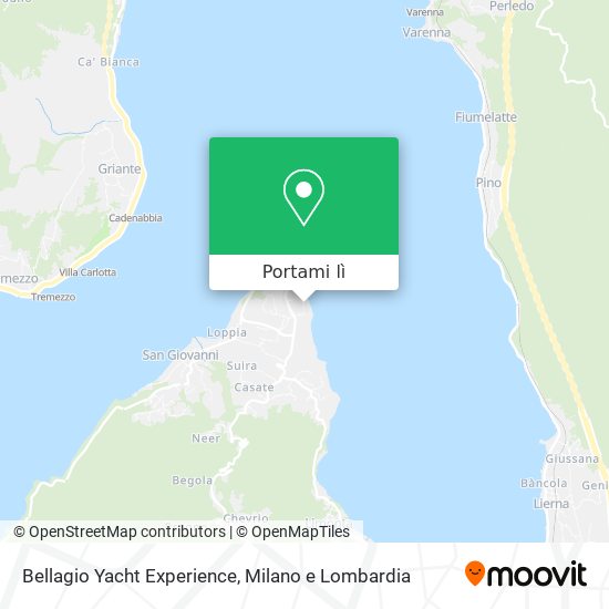 Mappa Bellagio Yacht Experience