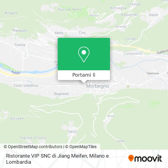 Mappa Ristorante VIP SNC di Jiang Meifen