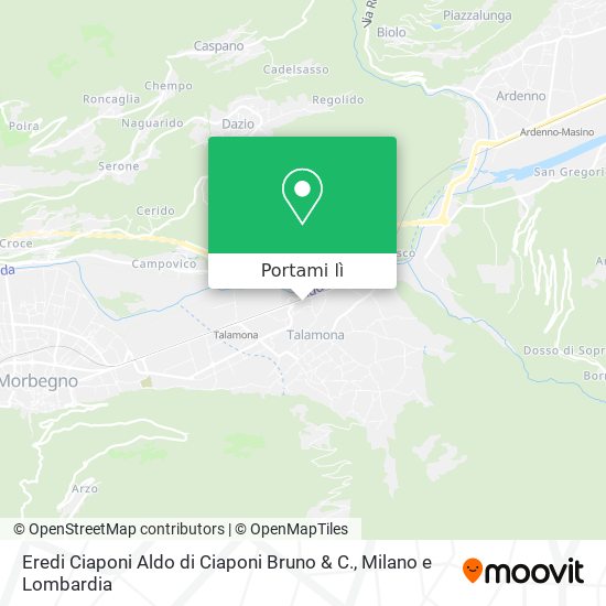 Mappa Eredi Ciaponi Aldo di Ciaponi Bruno & C.