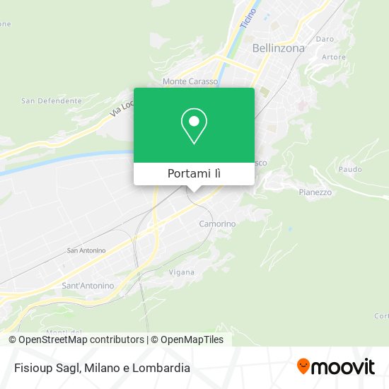 Mappa Fisioup Sagl
