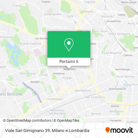 Mappa Viale San Gimignano 39