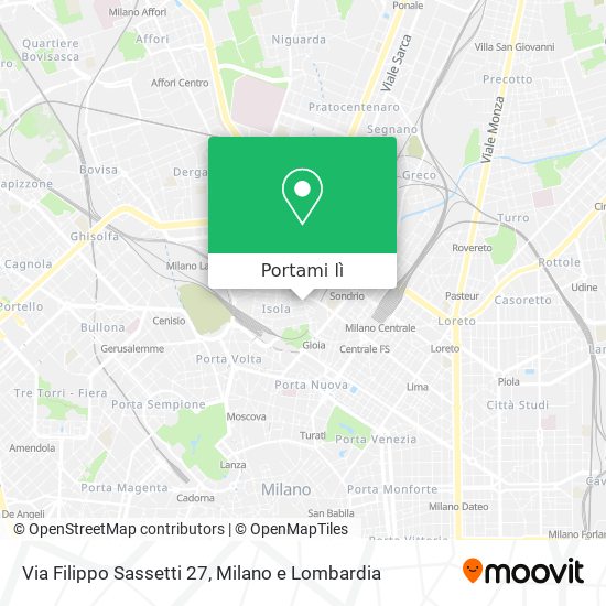 Mappa Via Filippo Sassetti 27