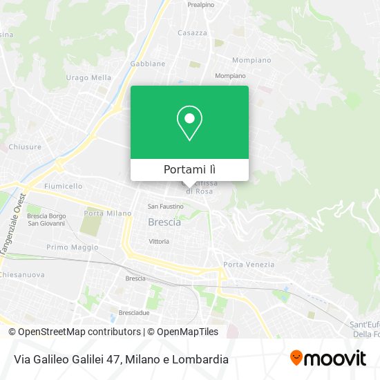 Mappa Via Galileo Galilei 47