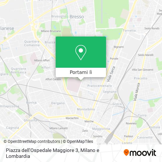 Mappa Piazza dell'Ospedale Maggiore 3