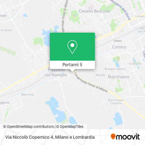 Mappa Via Niccolò Copernico 4