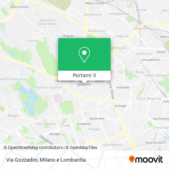 Mappa Via Gozzadini