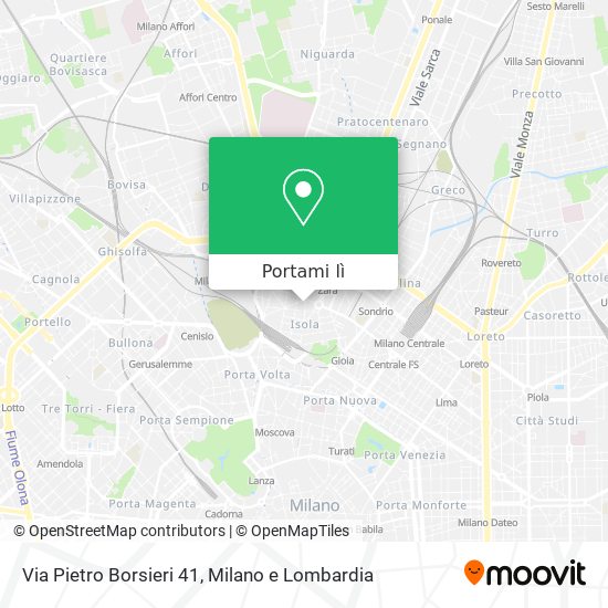 Mappa Via Pietro Borsieri 41