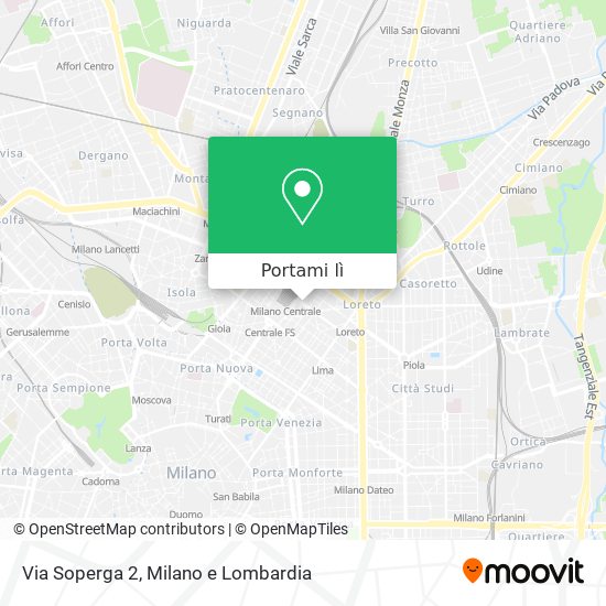 Mappa Via Soperga 2