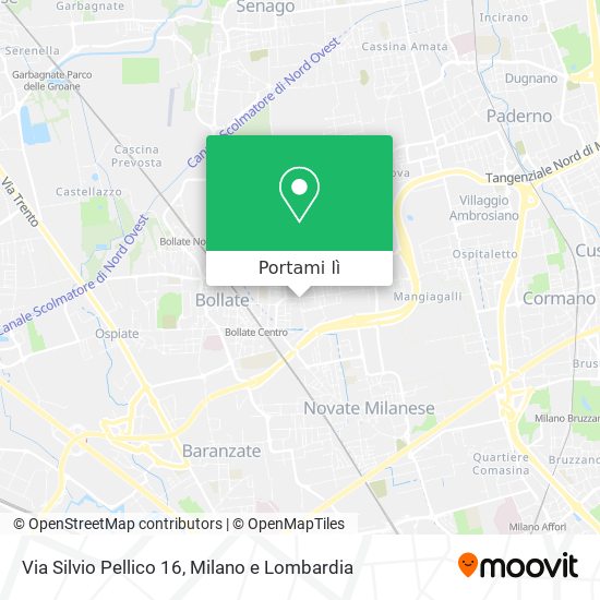 Mappa Via Silvio Pellico 16