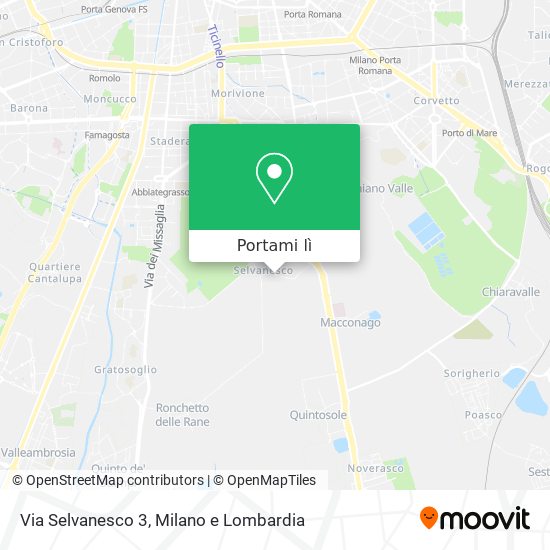 Mappa Via Selvanesco 3