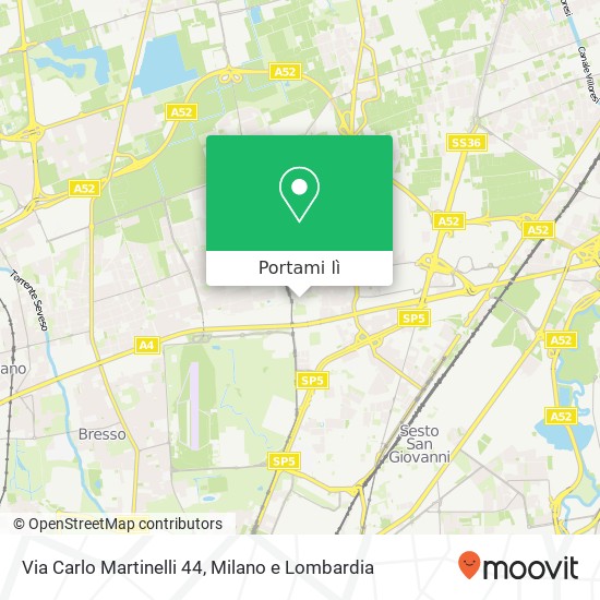 Mappa Via Carlo Martinelli 44