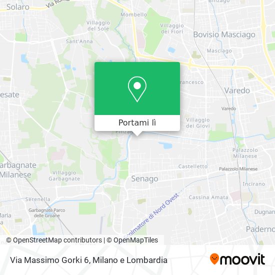 Mappa Via Massimo Gorki 6