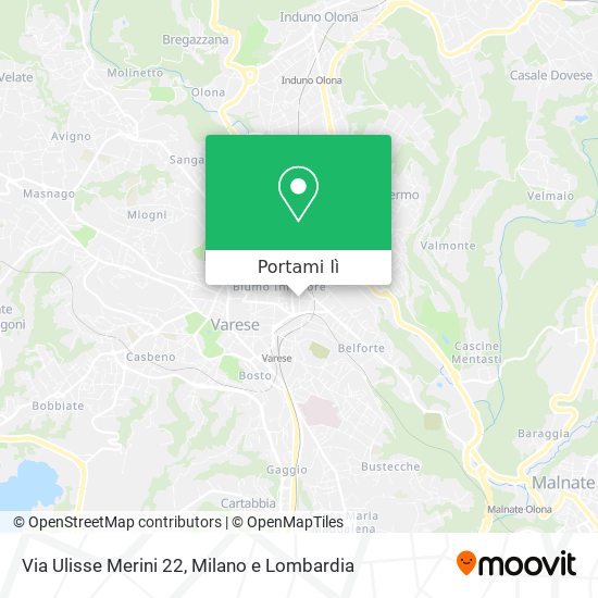 Mappa Via Ulisse Merini 22