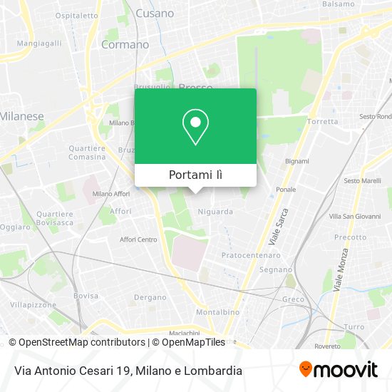 Mappa Via Antonio Cesari 19
