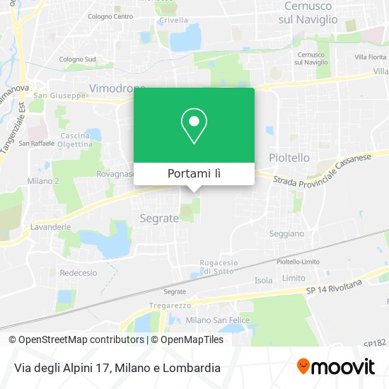 Mappa Via degli Alpini 17