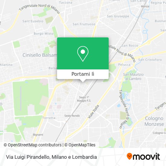 Mappa Via Luigi Pirandello
