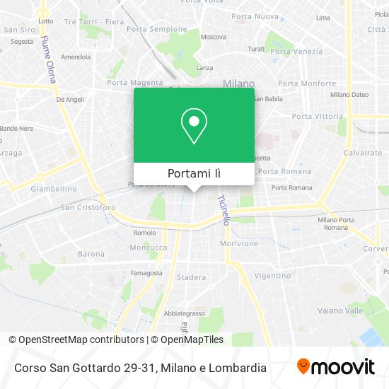 Mappa Corso San Gottardo 29-31
