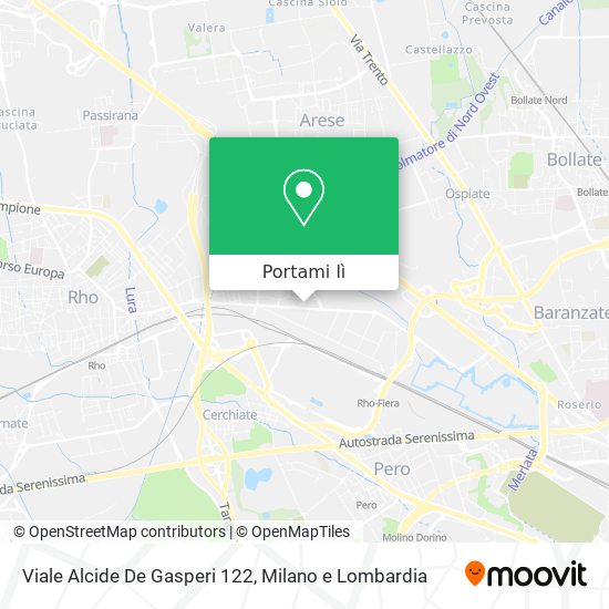 Mappa Viale Alcide De Gasperi 122